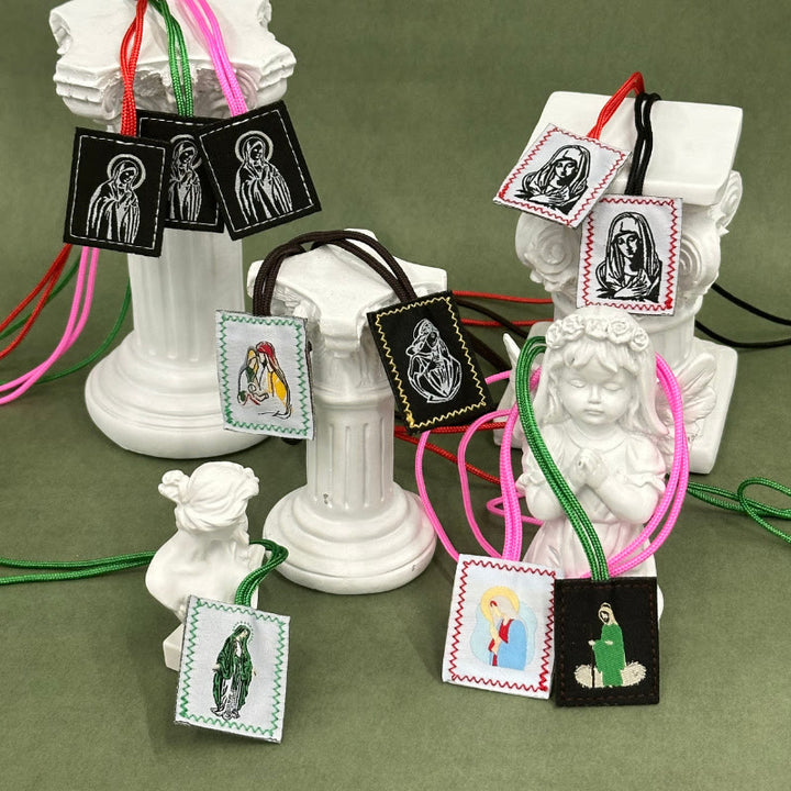 Atelier d'art chrétien Scapulaire de Jésus et de Notre-Dame : Tendre rappel de sa sollicitude - image 0