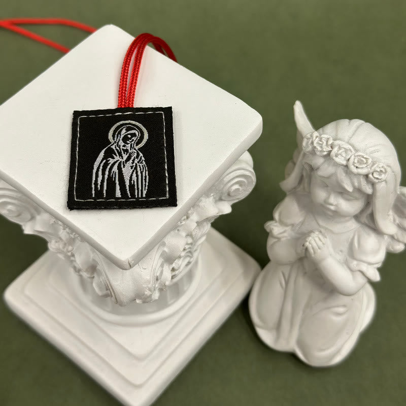 Atelier d'art chrétien Scapulaire de Jésus et de Notre-Dame : Tendre rappel de sa sollicitude - H - image 8