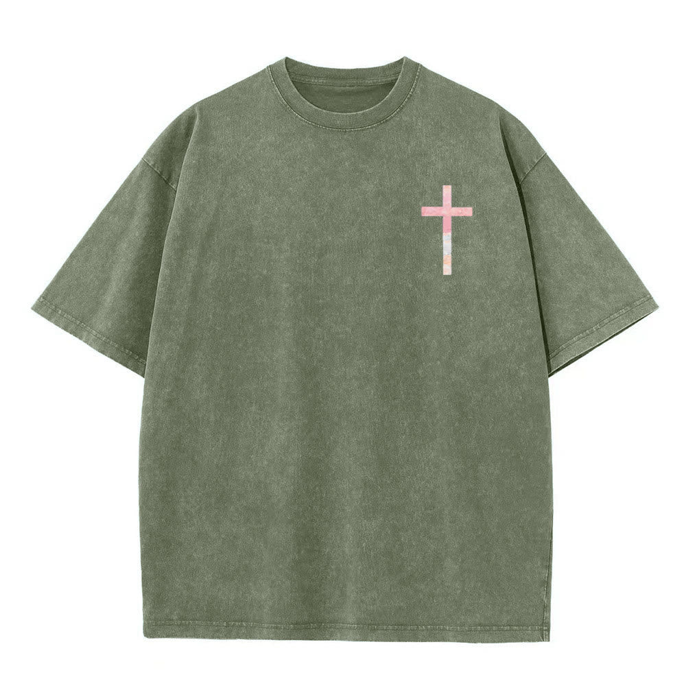 Christianartworkshop T-shirt chrétien unisexe lavé double face « Sa miséricorde est nouvelle » - image 11