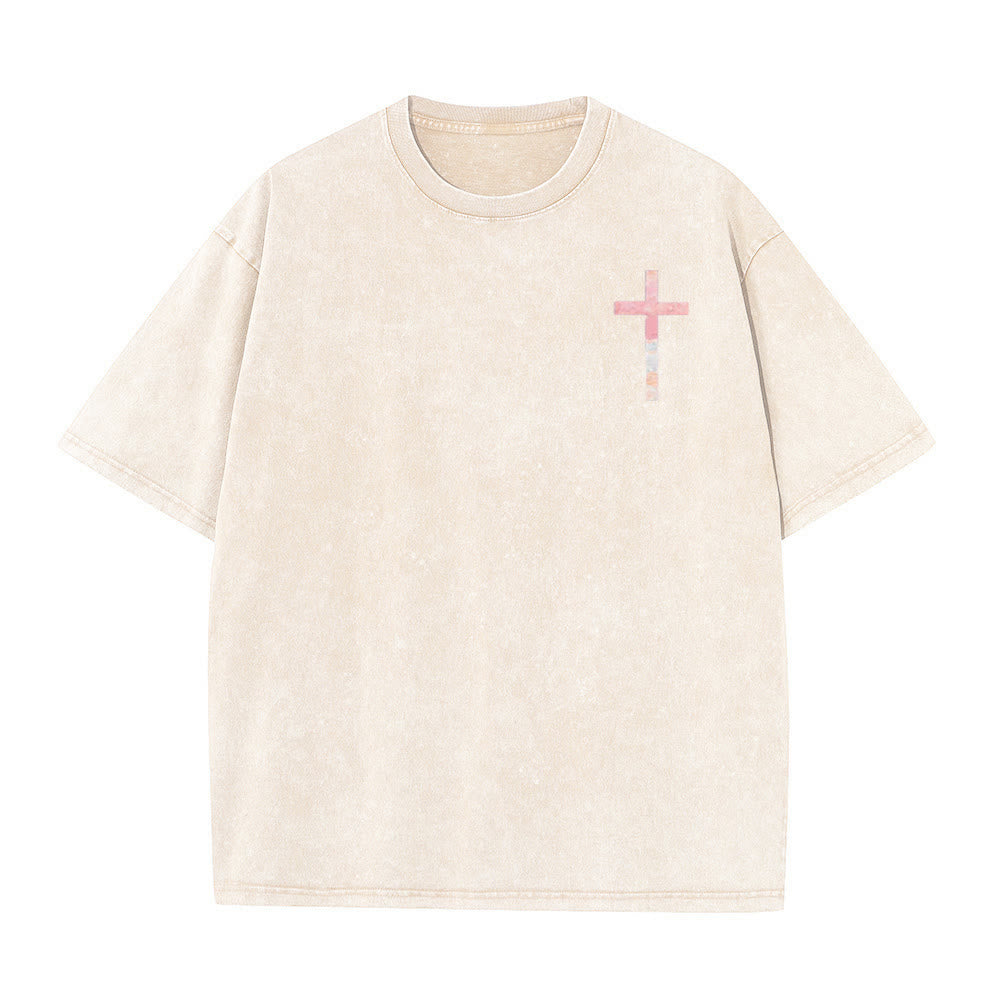 Christianartworkshop T-shirt chrétien unisexe lavé double face « Sa miséricorde est nouvelle » - image 7