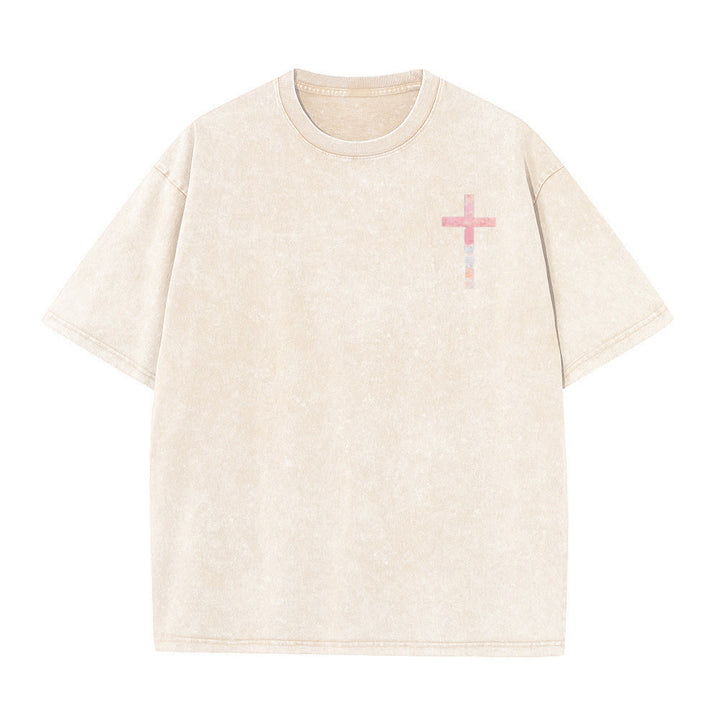 Christianartworkshop T-shirt chrétien unisexe lavé double face « Sa miséricorde est nouvelle » - image 7