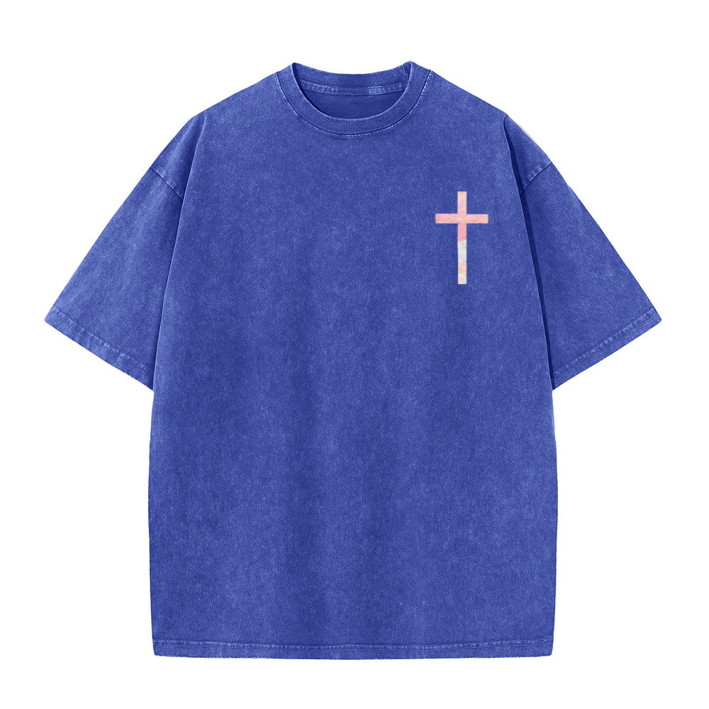 Christianartworkshop T-shirt chrétien unisexe lavé double face « Sa miséricorde est nouvelle » - image 5