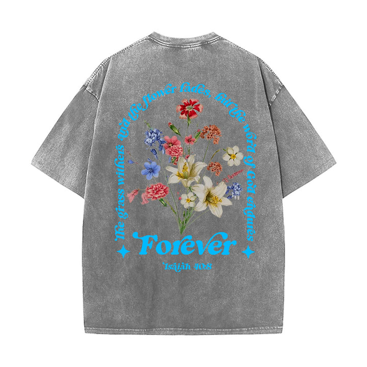 T-shirt unisexe délavé Christianartworkshop Parole éternelle de Dieu - Gris - 5XL - image 10