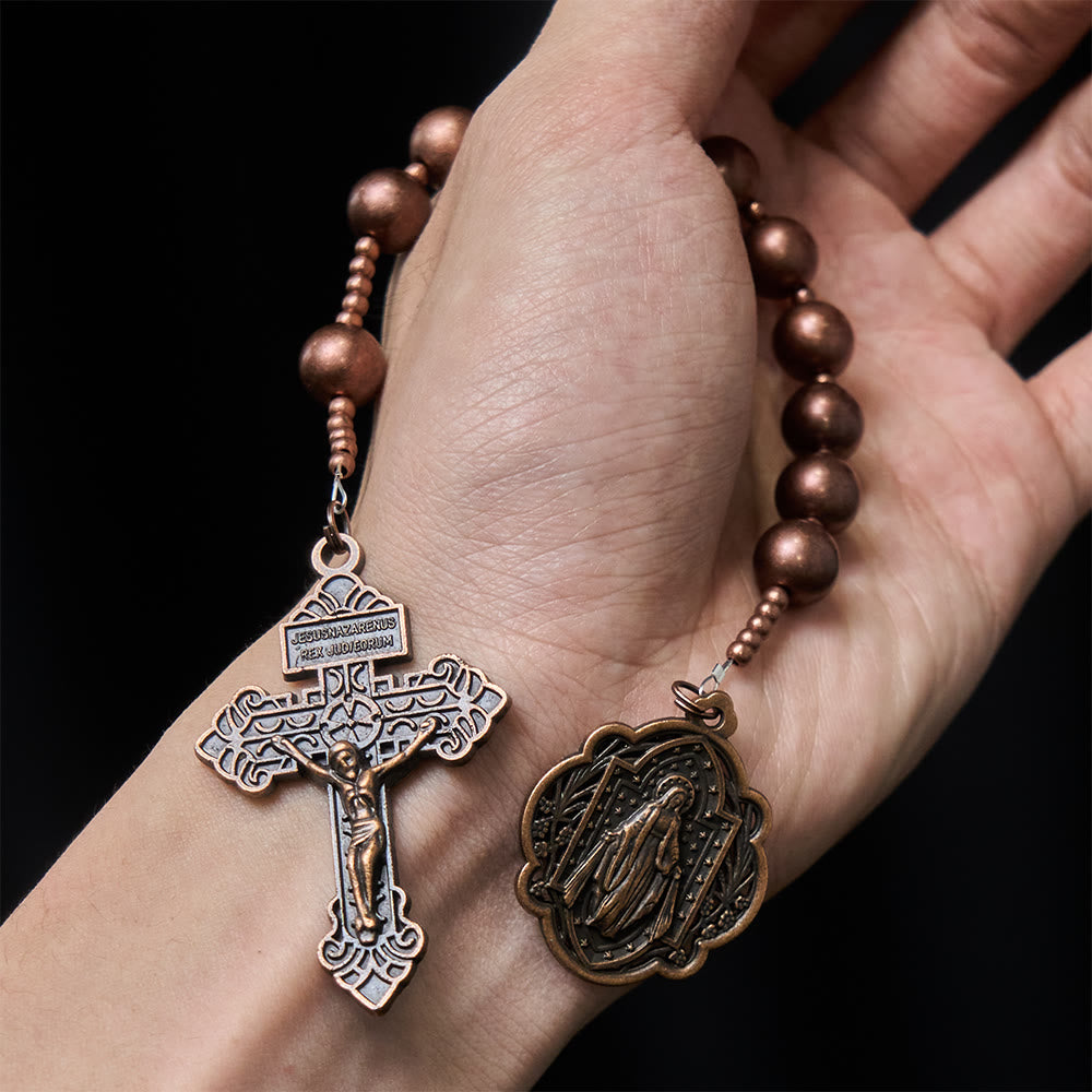 Christianartworkshop La série de chapelets de poche Four Protect Battle Beads en 4 finitions Guerrier - image 18