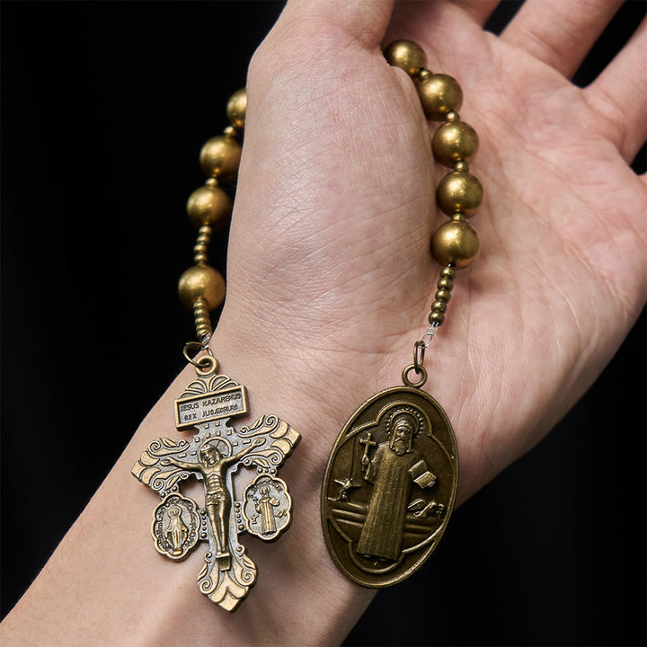 Christianartworkshop La série de chapelets de poche Four Protect Battle Beads en 4 finitions Guerrier - image 11