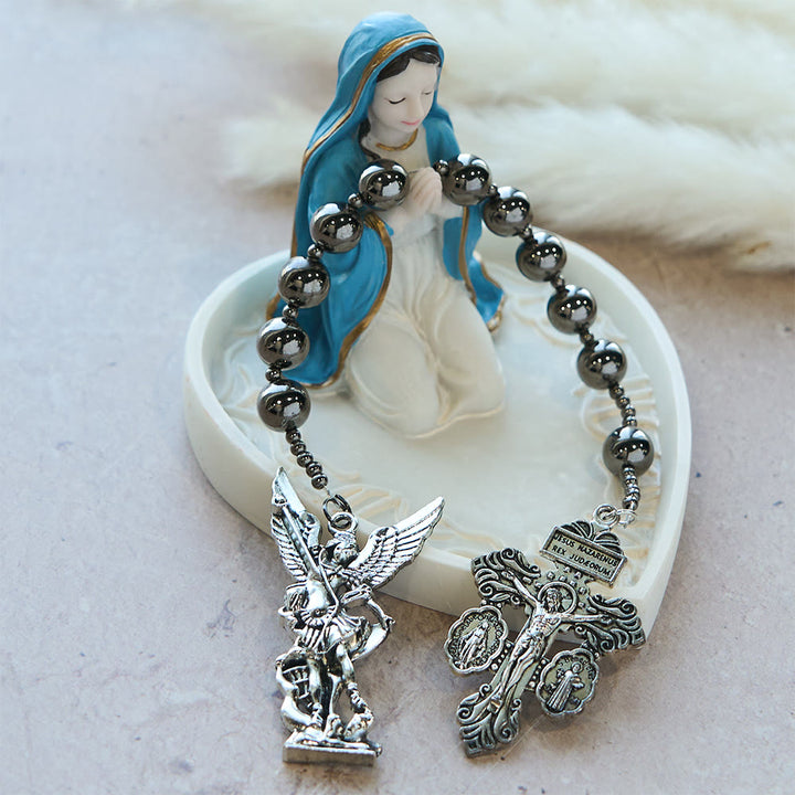 Christianartworkshop La série de chapelets de poche Four Protect Battle Beads en 4 finitions Guerrier - image 27