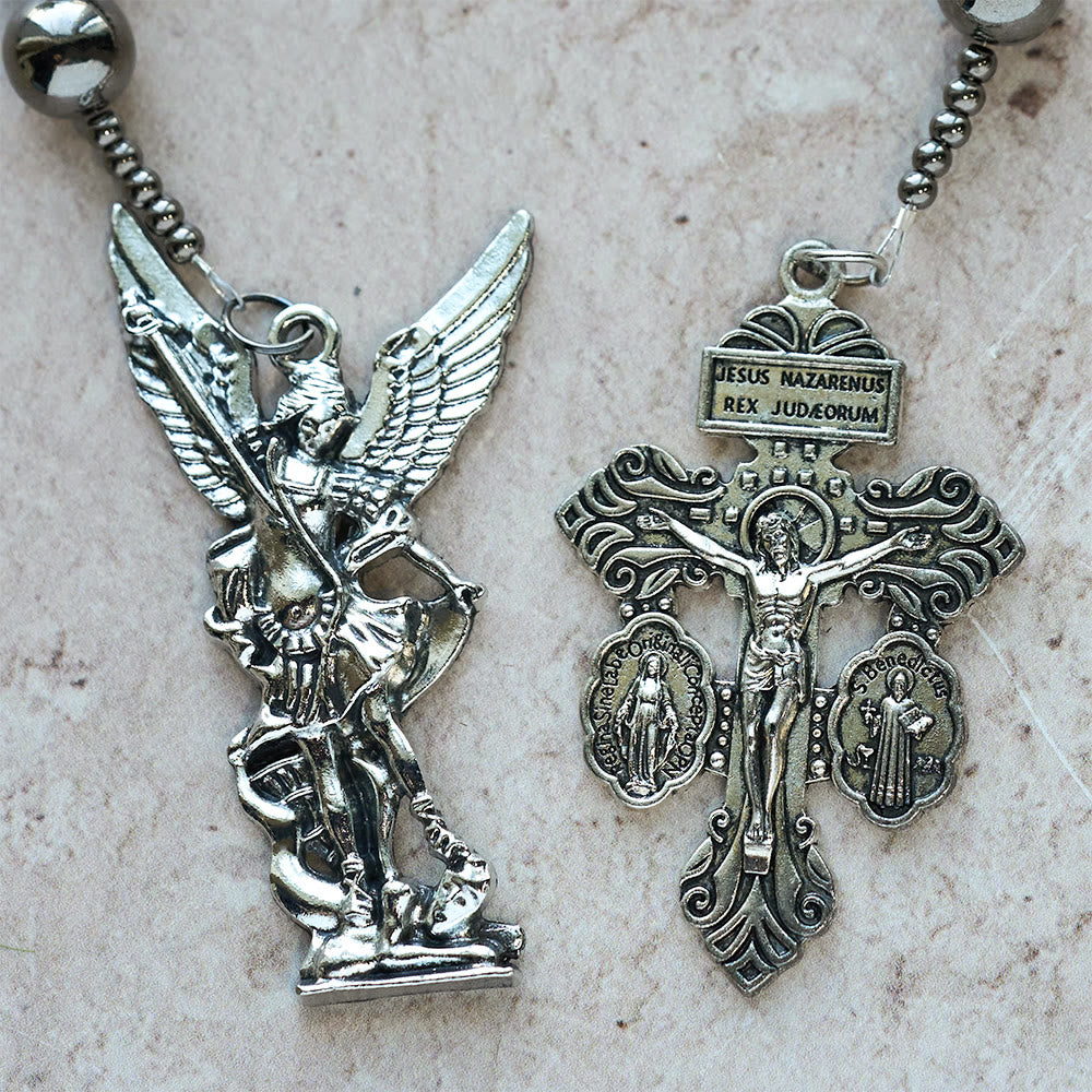 Christianartworkshop La série de chapelets de poche Four Protect Battle Beads en 4 finitions Guerrier - image 29