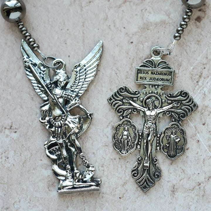 Christianartworkshop La série de chapelets de poche Four Protect Battle Beads en 4 finitions Guerrier - image 29