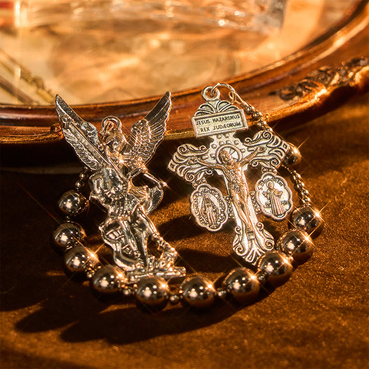 Christianartworkshop La série de chapelets de poche Four Protect Battle Beads en 4 finitions Guerrier - image 28