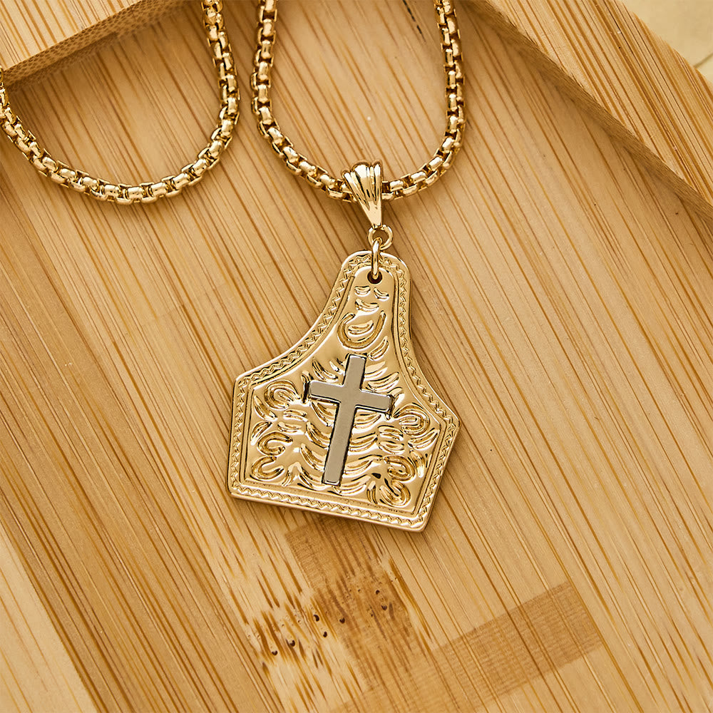 Christianartworkshop Collier pendentif croix orné : une foi inébranlable au quotidien - image 3