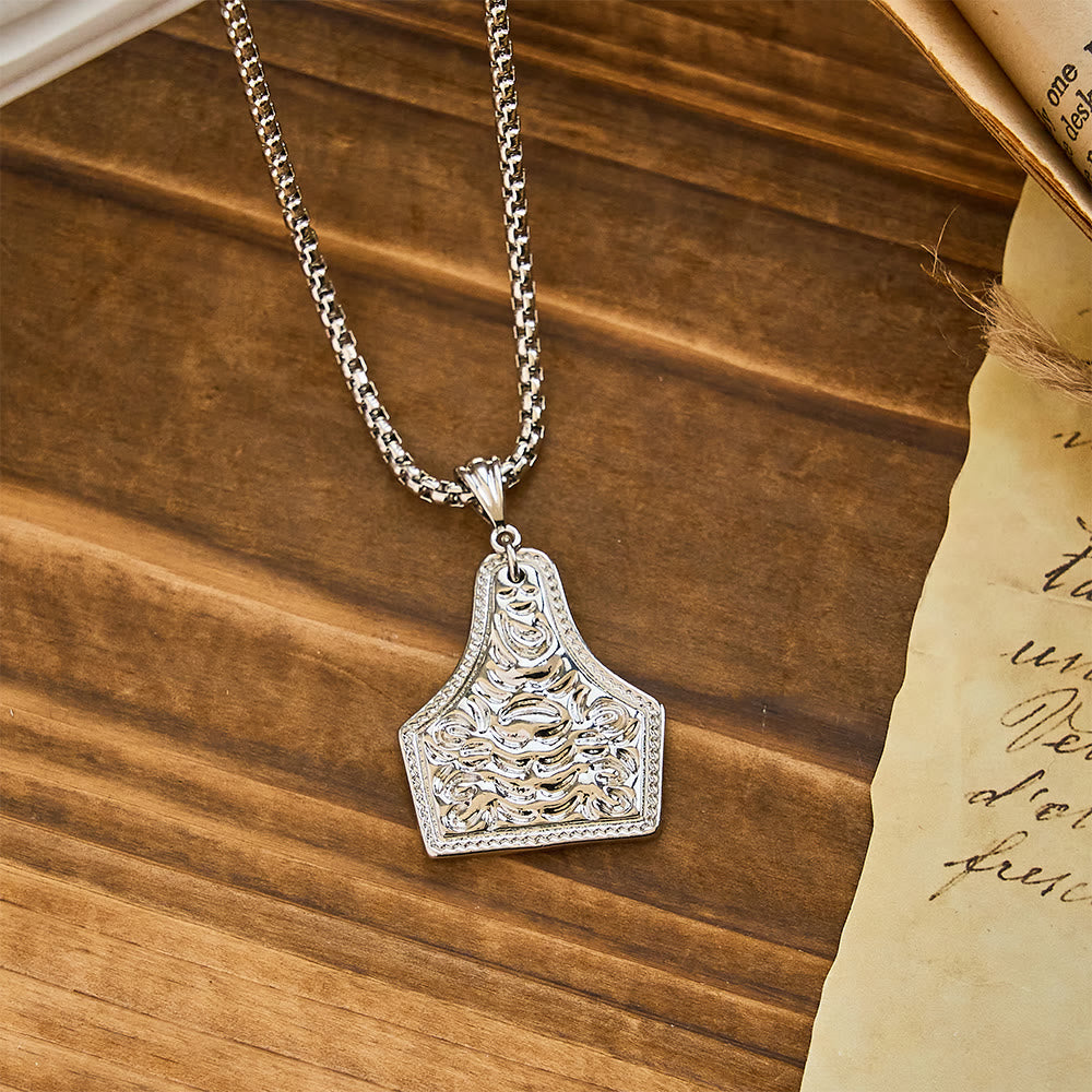 Christianartworkshop Collier pendentif croix orné : une foi inébranlable au quotidien - Argent - image 9