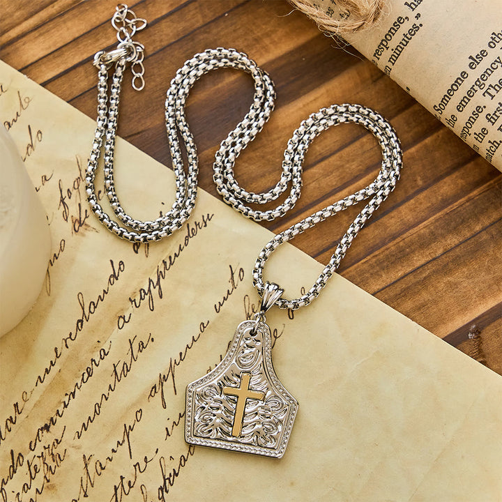 Christianartworkshop Collier pendentif croix orné : une foi inébranlable au quotidien - image 8