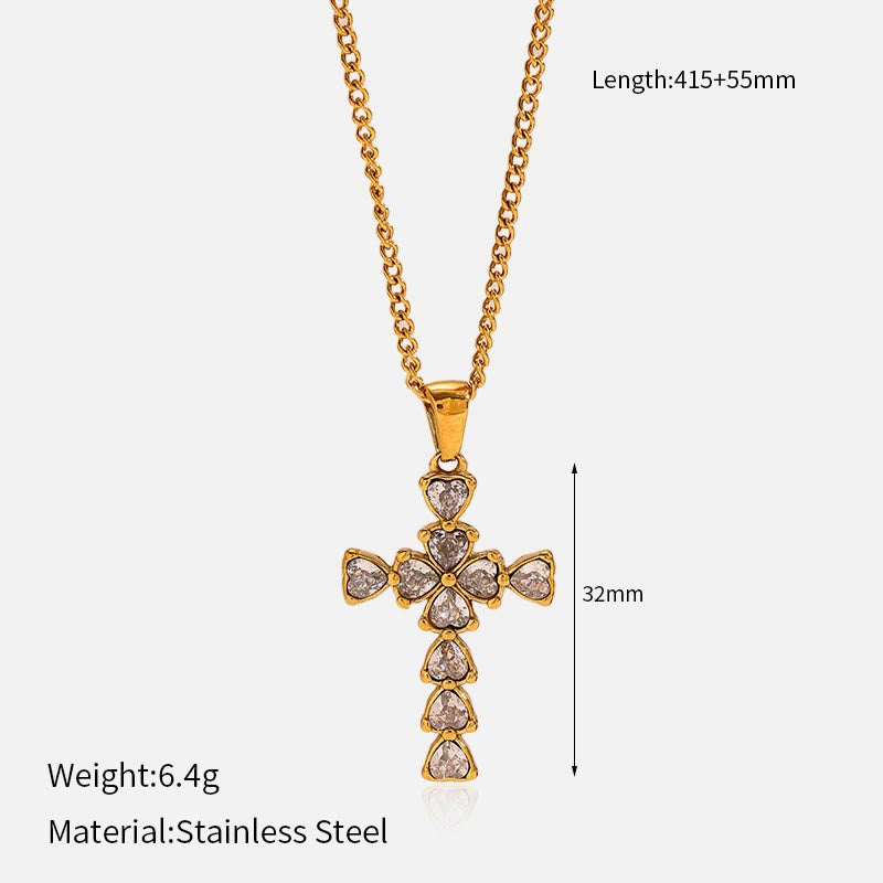 Christianartworkshop Collier croix multi-motifs : un rappel discret de sa fidélité - je - image 11