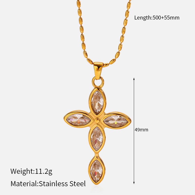 Christianartworkshop Collier croix multi-motifs : un rappel discret de sa fidélité - M - image 15