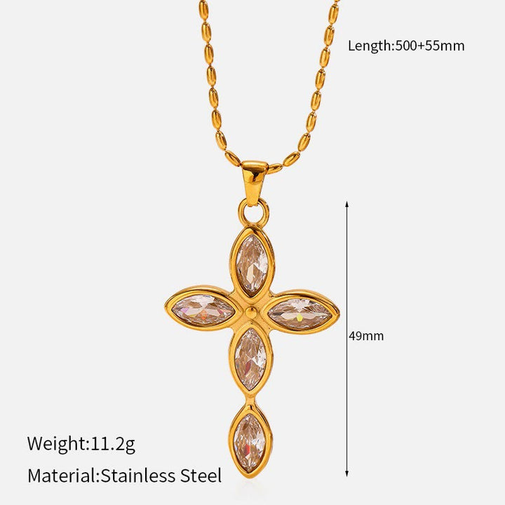 Christianartworkshop Collier croix multi-motifs : un rappel discret de sa fidélité - M - image 15