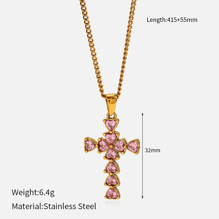Christianartworkshop Collier croix multi-motifs : un rappel discret de sa fidélité - J - image 12