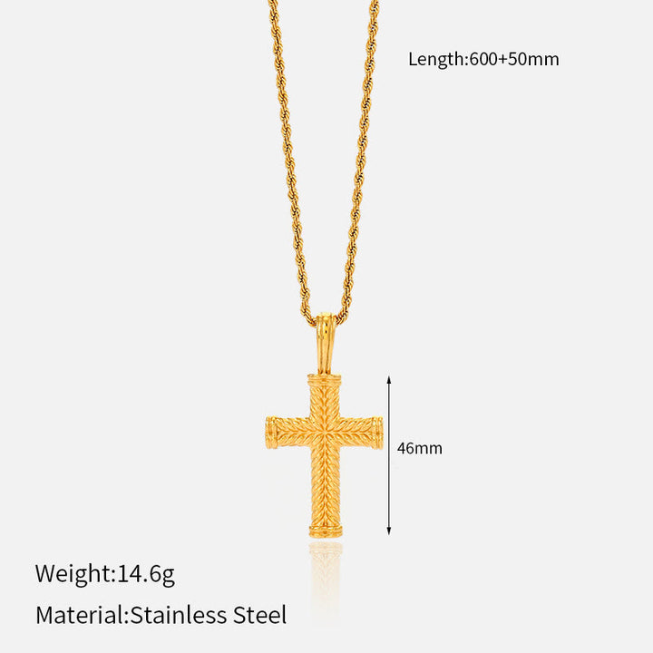 Christianartworkshop Collier croix multi-motifs : un rappel discret de sa fidélité - D - image 6