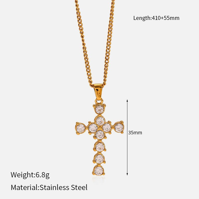 Christianartworkshop Collier croix multi-motifs : un rappel discret de sa fidélité - L - image 14