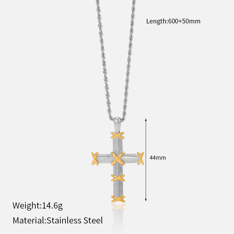Christianartworkshop Collier croix multi-motifs : un rappel discret de sa fidélité - B - image 3