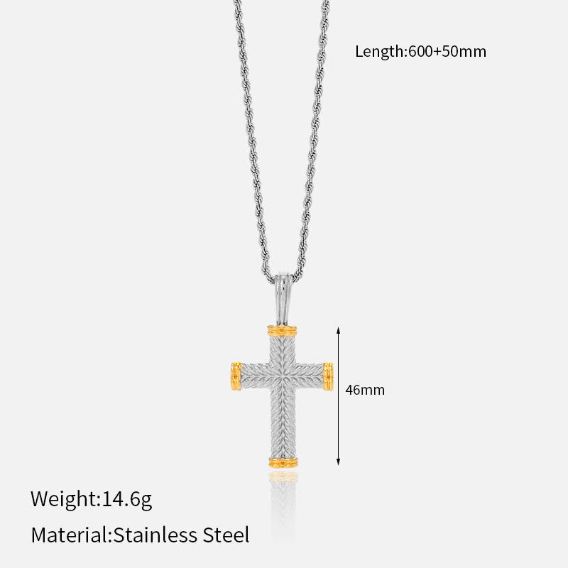 Christianartworkshop Collier croix multi-motifs : un rappel discret de sa fidélité - E - image 7