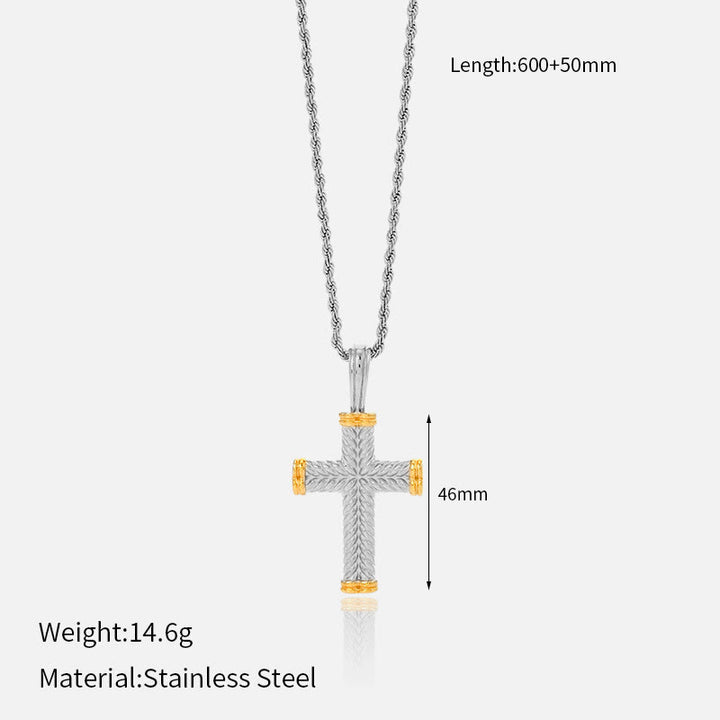 Christianartworkshop Collier croix multi-motifs : un rappel discret de sa fidélité - E - image 7
