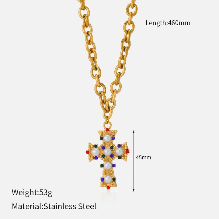 Christianartworkshop Collier croix multi-motifs : un rappel discret de sa fidélité - R - image 20