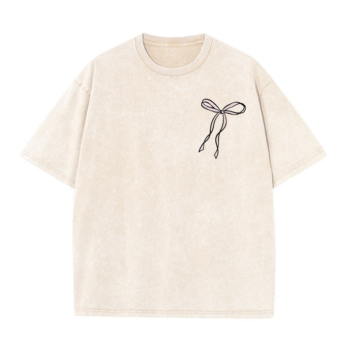 T-shirt unisexe délavé Christianartworkshop « La foi plutôt que la peur » - image 4