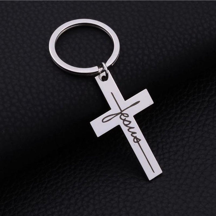 Christianartworkshop Porte-clés Croix de Jésus : Son nom dans les moments du quotidien - image 2