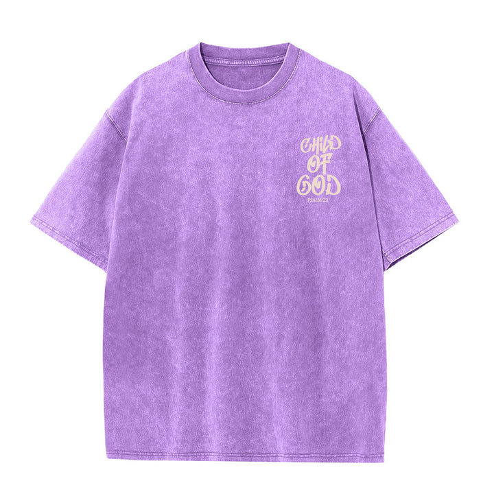 T-shirt unisexe délavé Christianartworkshop Chic Spiritual Child of God Psaume 23 - image 9