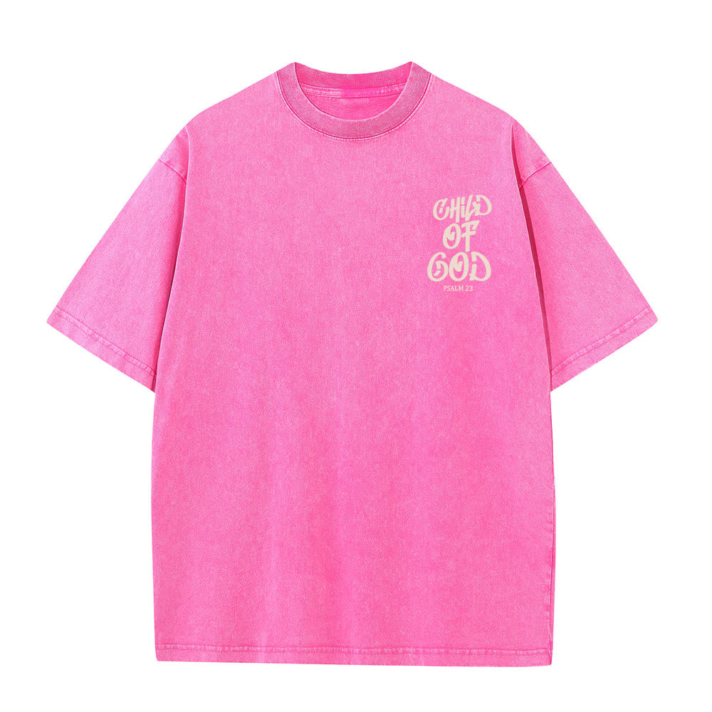 T-shirt unisexe délavé Christianartworkshop Chic Spiritual Child of God Psaume 23 - image 17