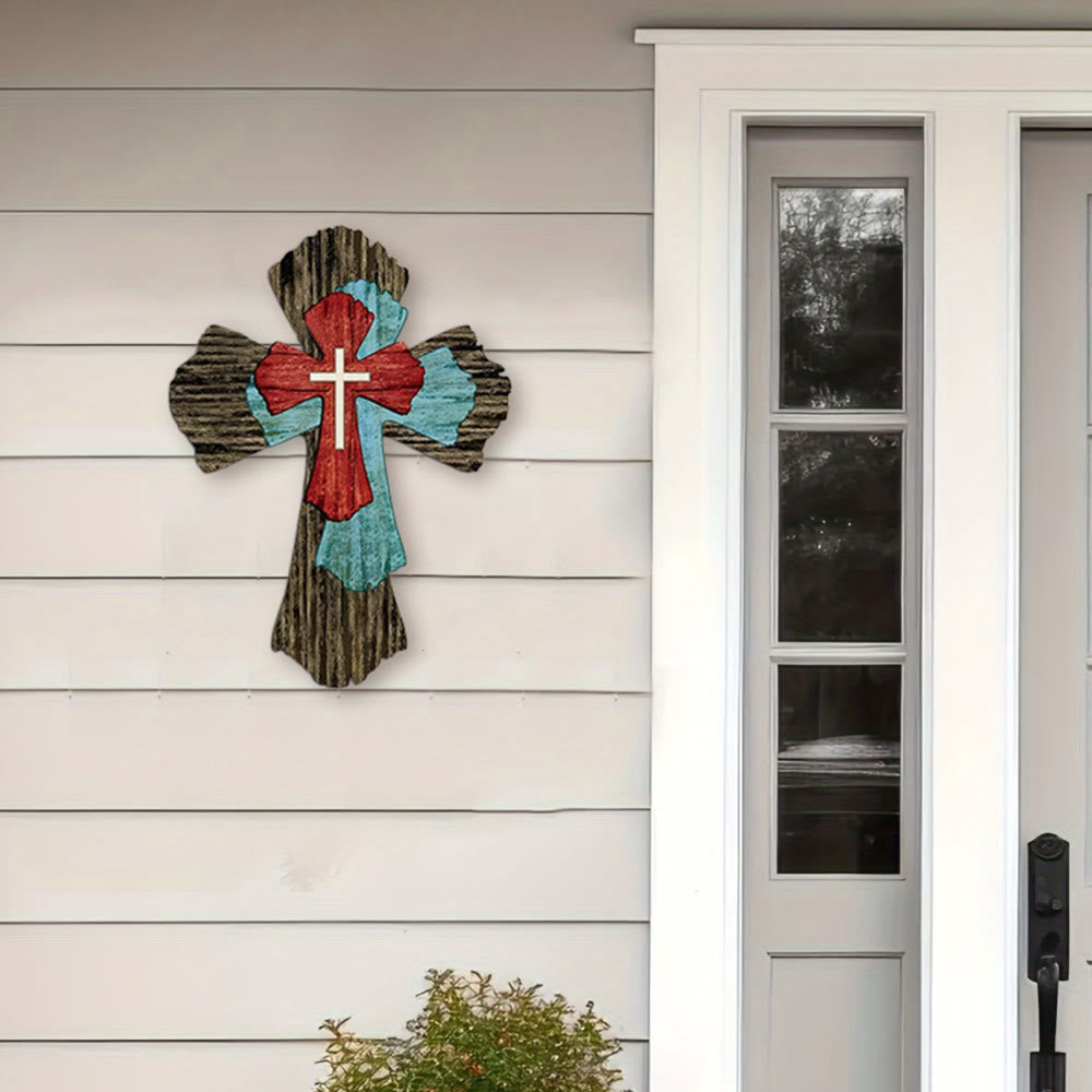 Christianartworkshop Collection de croix rustiques en bois : Sa paix dans chaque grain - UN - image 0