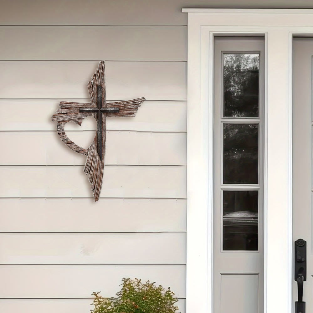 Christianartworkshop Collection de croix rustiques en bois : Sa paix dans chaque grain - image 3