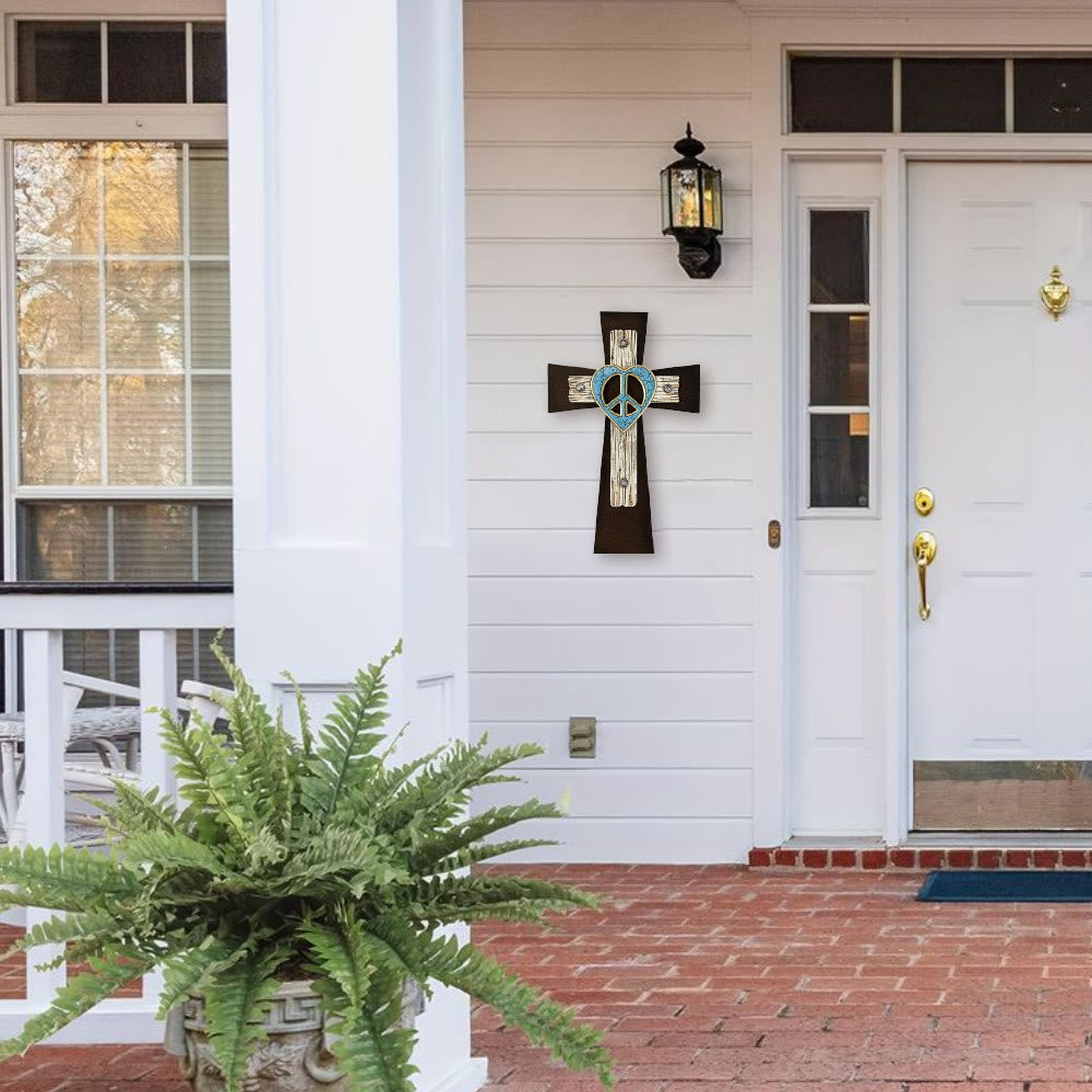 Christianartworkshop Collection de croix rustiques en bois : Sa paix dans chaque grain - image 9