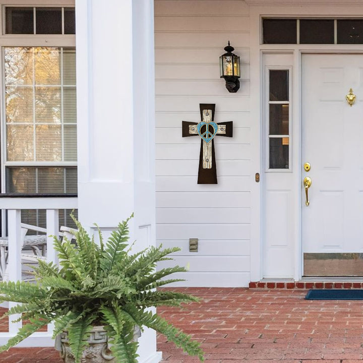 Christianartworkshop Collection de croix rustiques en bois : Sa paix dans chaque grain - image 9