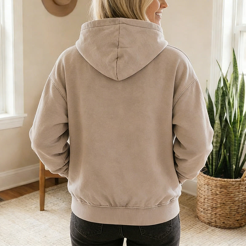 Christianartworkshop Veste à capuche zippée « Jésus revient » : Un espoir fidèle au quotidien - image 2