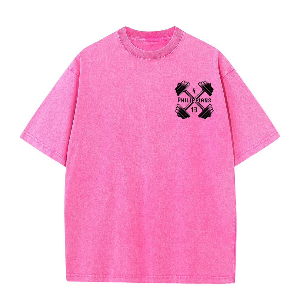 Christianartworkshop T-shirt unisexe délavé « Pas par ma force, mais par la sienne » - image 19