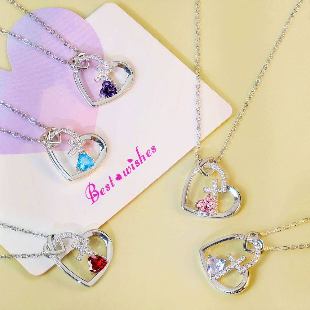 Christianartworkshop Collier Croix du Sacré-Cœur avec accent coloré : Un lien quotidien avec Son amour - image 1