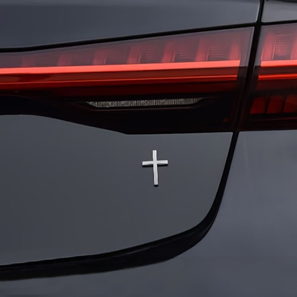 Autocollant croix en métal durable Christianartworkshop pour voiture : un rappel de sa protection silencieuse sur la route - image 4