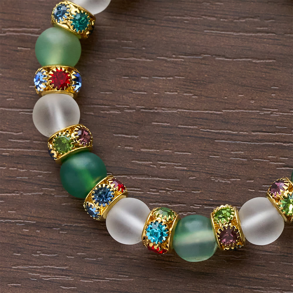 Christianartworkshop Bracelet crucifix en agate givrée lisse et Notre-Dame : Souvenir de son amour tendre - image 7