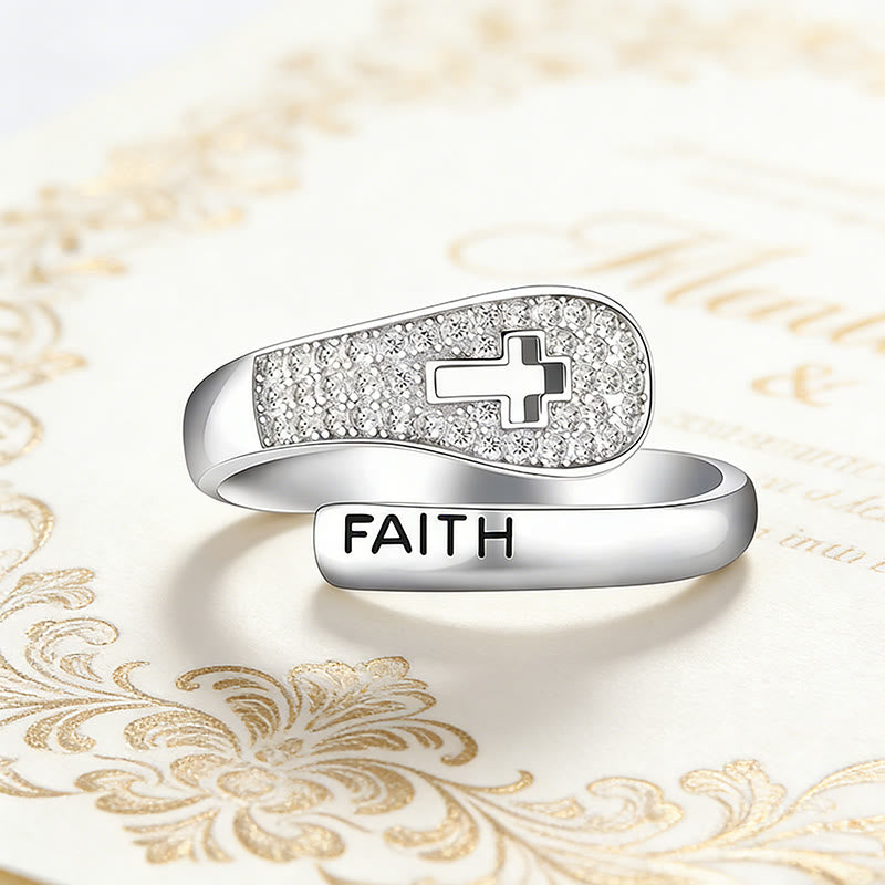 Christianartworkshop Bague Foi et Croix à plusieurs niveaux : Incarnez sa présence immuable - image 5