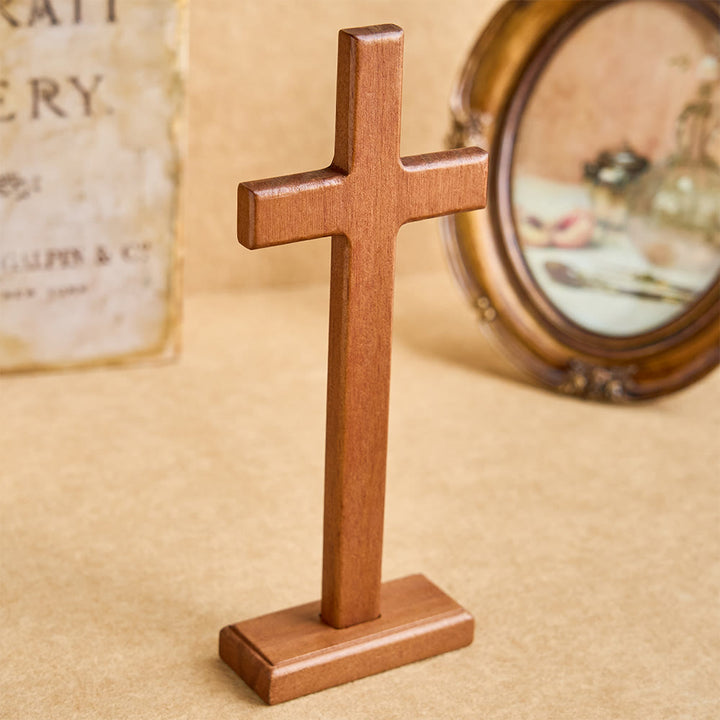 Christianartworkshop Croix de bureau en bois massif : symbole de sa force tranquille - image 3