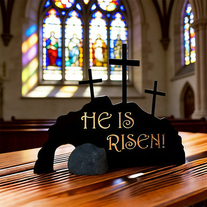 Christianartworkshop Ornement de bureau « Il est ressuscité » : incarnez sa victoire sur la mort - image 3