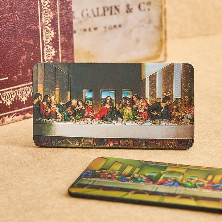 Christianartworkshop Aimant de réfrigérateur en résine La Cène : un rappel quotidien du dernier repas et du sacrifice de Jésus - image 2