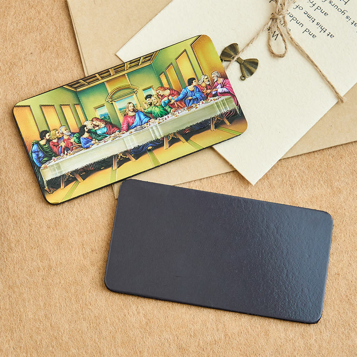 Christianartworkshop Aimant de réfrigérateur en résine La Cène : un rappel quotidien du dernier repas et du sacrifice de Jésus - image 4