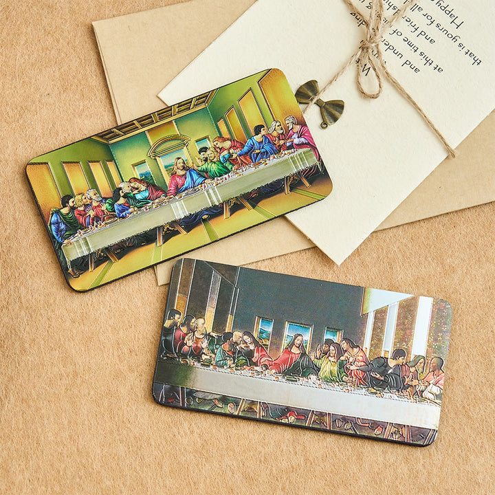 Christianartworkshop Aimant de réfrigérateur en résine La Cène : un rappel quotidien du dernier repas et du sacrifice de Jésus - image 0