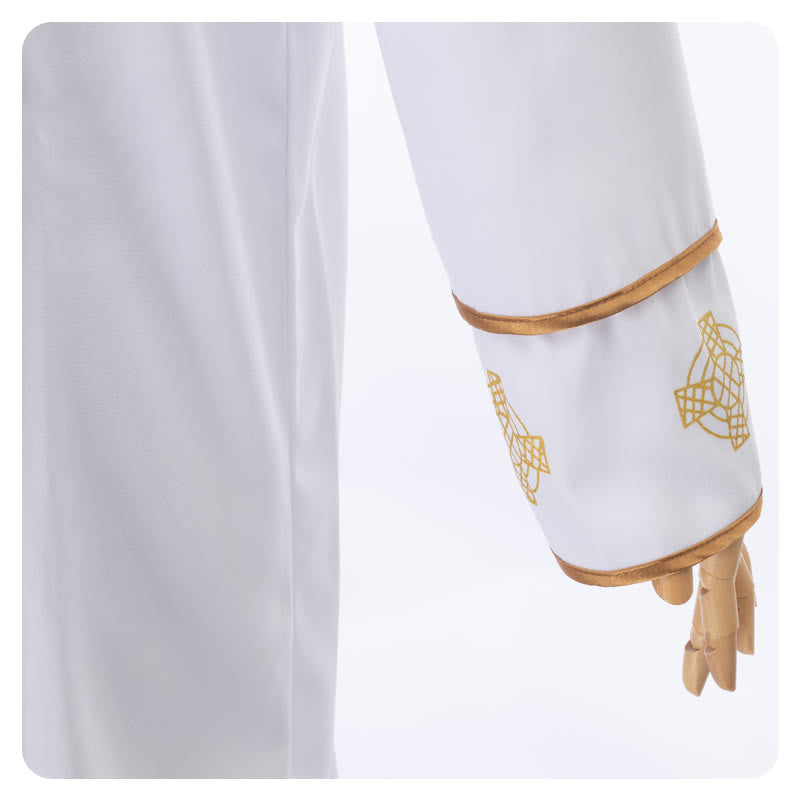 Christianartworkshop - Robe de clergé en soutane blanche multi-styles : Idéale pour le culte et les rituels religieux - image 4