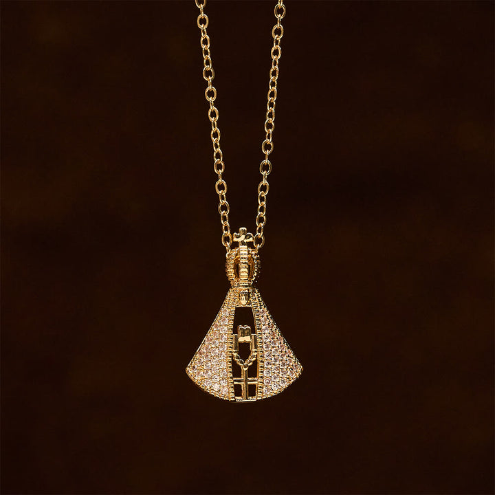 Christianartworkshop Collier avec pendentif de protection divine Nossa Senhora Aparecida de style classique - image 3