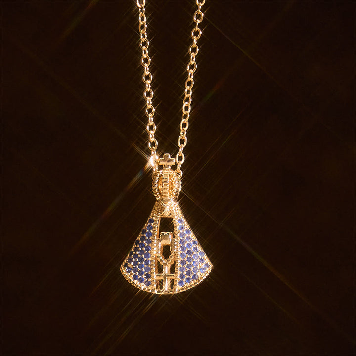 Christianartworkshop Collier avec pendentif de protection divine Nossa Senhora Aparecida de style classique - image 2