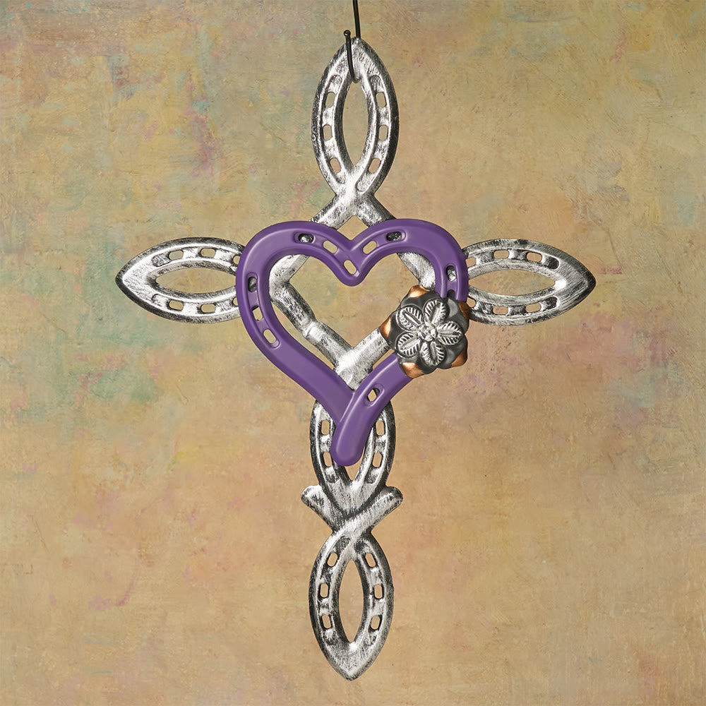 Christianartworkshop Décoration murale Croix et Cœur : Amour et Foi pour les espaces spirituels - image 2