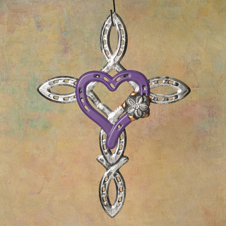 Christianartworkshop Décoration murale Croix et Cœur : Amour et Foi pour les espaces spirituels - image 2